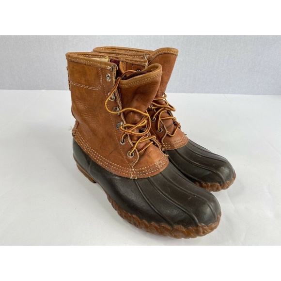 L.L. Bean Shoes - LL Bean Gore Tex Duck Boots 9 Inch Tan/Brown